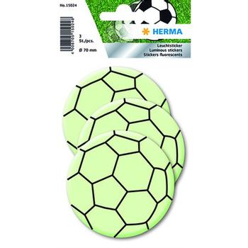 HERMA HOME etiketter glow fotbollar (15024*10)