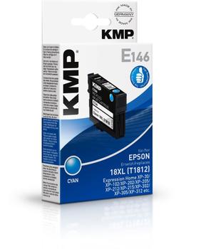 KMP E146 Tintenpatrone cyan kompatibel mit Epson T1812 (1622,4003)