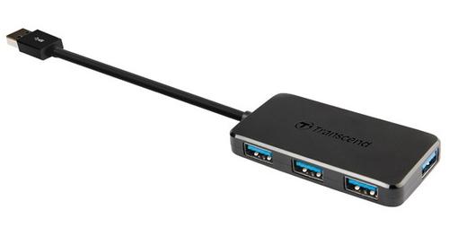 TRANSCEND HUB2 - Hub - 4 x SuperSpeed USB 3.0 - desktop (TS-HUB2K)