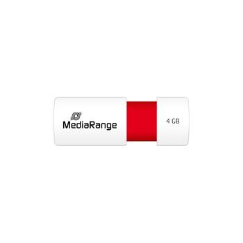 MediaRange USB-Stick  4GB MediaRange USB 2.0 Slider red (MR970)