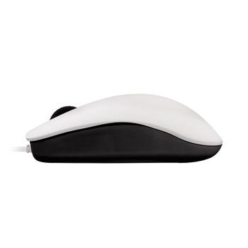 CHERRY Y MC 1000 - Mouse - right and left-handed - optical - 3 buttons - wired - USB - white (top), black base (JM-0800-0)