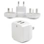 STARTECH Dual-Port USB Wall Charger - International Travel - 17W/3.4A - White (USB2PACWH)