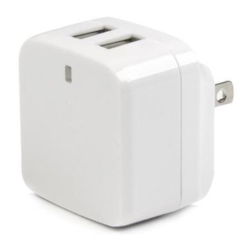 STARTECH Dual-Port USB Wall Charger - International Travel - 17W/3.4A - White (USB2PACWH)