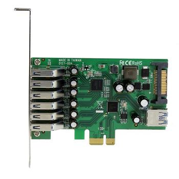 STARTECH 7-Port PCI Express USB 3.0 Card - Standard and Low-Profile Design (PEXUSB3S7)