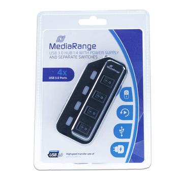 MediaRange USB-HUB 4-Port USB 3.0 extern (MRCS505)