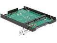 DELOCK mSATA SSD adapter, mSATA - SATA 22-pin, 1x2,5" plats, 9mm höjd (62594)