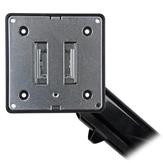 StarTech Desk Clamp Monitor Mount - Adjustable - Supports Monitors 12" to 34" - Full Motion Slim VESA Mount Monitor Arm - Desk & Grommet Clamp -Black (ARMSLIM) monteringssett - justerbar arm - for LCD-skjerm - (ARMSLIM)