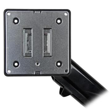 StarTech Desk Clamp Monitor Mount - Adjustable - Supports Monitors 12" to 34" - Full Motion Slim VESA Mount Monitor Arm - Desk & Grommet Clamp -Black (ARMSLIM) monteringssett - justerbar arm - for LCD-skjerm - (ARMSLIM)