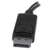 StarTech 2 in 1 Displayport Adapter - DisplayPort to HDMI or VGA - DisplayPort Adapter - 1920x1200 - Travel Adapter (DP2HDVGA) - videokonverter - svart (DP2HDVGA)