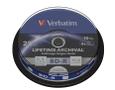 VERBATIM 1x10 M-Disc BD-R BluRay 25GB 4x Speed Cakebox printable (43825)