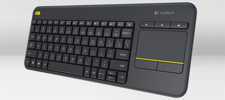 Logitech Wireless Touch Keyboard K400 Plus - tastatur - Tysk - svart Inn-enhet (920-007127)