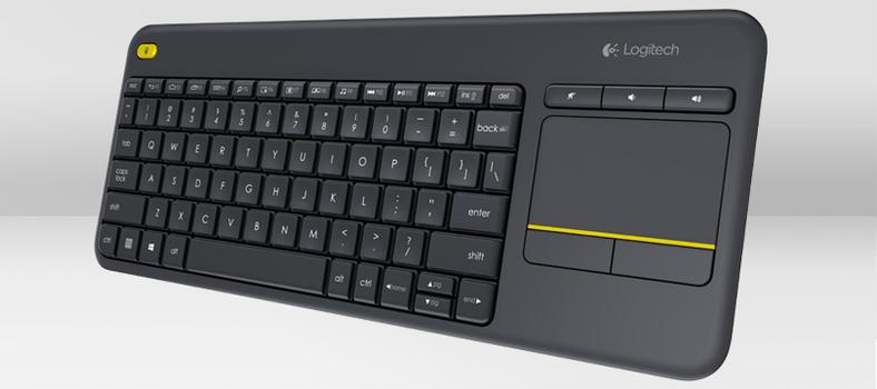 Logitech Wireless Touch Keyboard K400 Plus - tastatur - Tysk - svart Inn-enhet (920-007127)