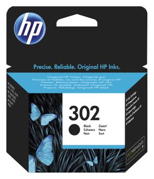 HP INK CARTRIDGE No 302 Black DE / FR / NL / BE / UK / SE SUPL (F6U66AE#UUS)