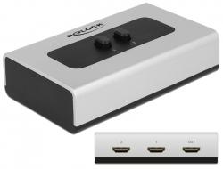 DELOCK HDMI Switch Delock 2 ingång -> 1 utgång manuell (87663)