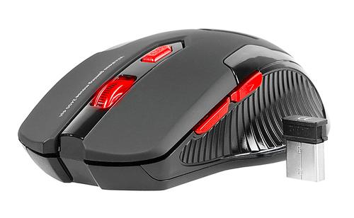 Tracer Battle Heroes Airman Optisk Trådløs Sort Rød (TRAMYS44241)