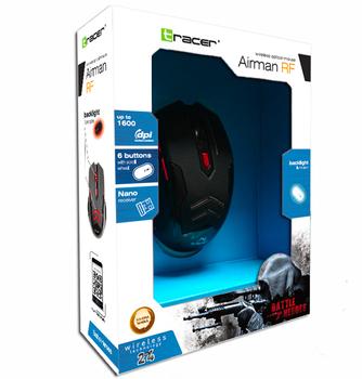 Tracer Battle Heroes Airman Optisk Trådløs Sort Rød (TRAMYS44241)