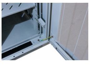 ALLNET 19"Schrank,  42HE, B600/ T1000mm,  perforierte Blechtüren,  Lichtgrau,  SNB-Serie,  (ALL-SNB6142EKGrau)