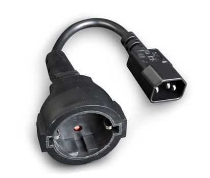 GEMBIRD power adapter cord C14 male -> schuko female (PC-SFC14M-01)