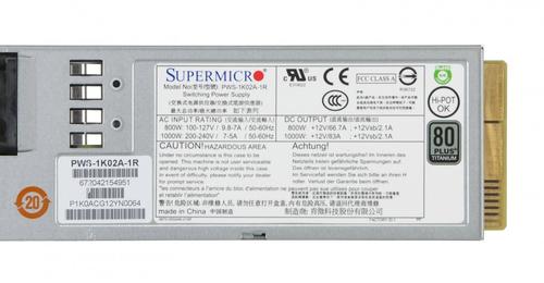 SUPERMICRO Power Supply Unit 800 W 1U  (PWS-1K02A-1R)