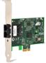 Allied Telesis Secure, PCI-e (x1) Fast Ethernet Fiber (SC) Adapter, includes both standard and low profile brackets