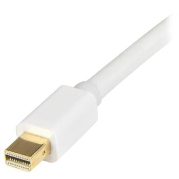 STARTECH StarTech.com Mini DisplayPort to HDMI Converter Cable - 3 ft (1m) - mDP to HDMI Adapter with Built-in Cable - (M / M) Ultra HD 4K - White (MDP2HDMM1MW) - Adapter cable - Mini DisplayPort male to HDMI  (MDP2HDMM1MW)