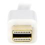 STARTECH StarTech.com Mini DisplayPort to HDMI Converter Cable - 3 ft (1m) - mDP to HDMI Adapter with Built-in Cable - (M / M) Ultra HD 4K - White (MDP2HDMM1MW) - Adapter cable - Mini DisplayPort male to HDMI  (MDP2HDMM1MW)