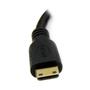 STARTECH StarTech.com 8 in Mini HDMI to DVI Cable Adapter, DVI-D to HDMI (1920x1200p),  19 Pin HDMI Mini (C) Male to DVI-D Female, Digital Monitor Adapter Cable M/F, 3.9 Gbps Bandwidth,  Black - Mini HDMI to DVI (HDCDVIMF8IN)