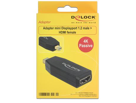 DELOCK Video / lyd adapter DisplayPort / HDMI Sort (65583)