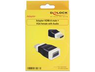 Delock video/ audio-adapter - HDMI / VGA / lyd (65586)