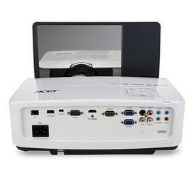 ACER U5220 DLP short throw Projector 3000ANSI Lumen 3D ready XGA 1024x768 13000:1 2xHDMI 2xD-Sub Cinch-Video hidden port HDMI/MHL (MR.JL211.001)