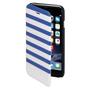 HAMA Lommebokveske DesignLine iPhone6/ 6S Stripe Blå/Hvit (138289)