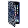 HAMA Mobil Wallet DesignLine iPhone 6/6S Leopard Blå (138299)