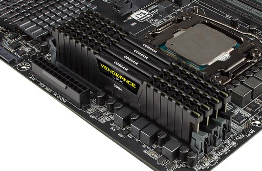Corsair Vengeance LPX - DDR4 - 16 GB - DIMM 288-pin - 2400 MHz / PC4-19200 - CL16 - 1.2 V - ikke-bufret - ikke-ECC - svart (CMK16GX4M1A2400C16)