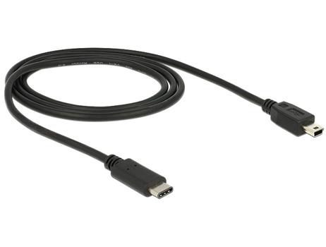Delock USB type C-kabel - 24 pin USB-C til mini-USB Type B - 1 m (83603)