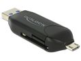 DELOCK Micro USB OTG Card Reader + USB 3.0 A male (91734)