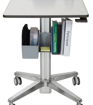 ERGOTRON LEARNFIT II STANDING DESK ADJUSTABLE/ CLEAR ANODIZED ACCS (24-481-003 $DEL)