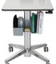 ERGOTRON LearnFit II adjustable standing Desk claer anodized (24-481-003)
