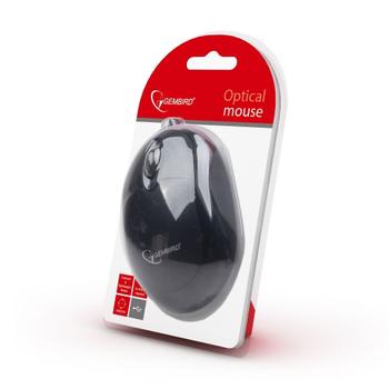 GEMBIRD Optical mouse 1000 DPI, USB, black (MUS-U-01)