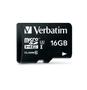 VERBATIM Micro SDHC Card PRO 16GB U3 with Adaptor (47040)