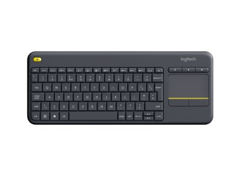LOGITECH h Wireless Touch Keyboard K400 Plus - Keyboard - wireless - 2.4 GHz - English (920-007143)