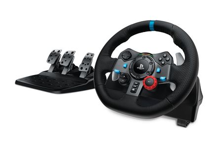 LOGITECH G29 Driving Force Racing Wheel (PS5 / PS4 / PS3 / PC) - Steering wheel & Pedal set - Sony PlayStation 4 (941-000112)