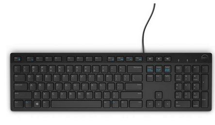 DELL KB216 - Tastatur - USB - Dansk (QWERTY) - sort - for Inspiron 15 5559, 17 5759, 24 3459, Latitu (580-ADGX)
