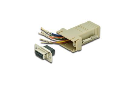 ASSMANN Electronic Adapter DB9 RJ45 Modular DB9 F RJ45 F (AK-610516-000-I)
