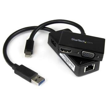 STARTECH CONNECTIVITY KIT FOR SURFACE HDMI + VGA ADAPTERS USB LAN CABL (MSTS3MDPUGBK)