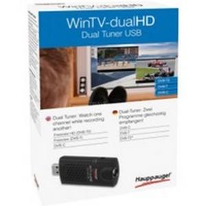 HAUPPAUGE TV-Tuner Hauppauge WinTV-dualHD USB Stick DVB-C/ T2/ T mit FB (01590)