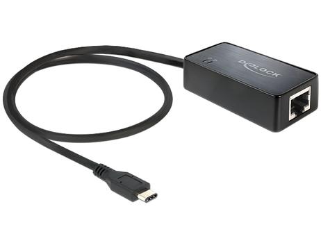DELOCK USB3.1 Adapter Delock USB C -> RJ45 St/Bu Gigabit Lan (62642)