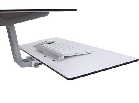 Ergotron WorkFit-S Dual Workstation with Worksurface Standing Desk - monteringssett - for 2 LCD-skjermer / tastatur / mus (33-349-211)
