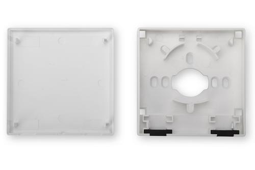 DIGITUS Wall Outlet (FTTH) for 2x SC Simplex, LC Duplex 2x splice holder, 19x86x86mm,  grey (RAL 7035) (DN-931087)