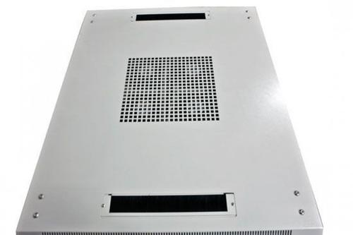 ALLNET 19"Schrank,  12HE, B600/T 800mm, Glastür, Lichtgrau,  SNB-Serie,  (ALL-SNB6812BDGrau)