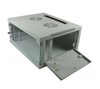 ALLNET 19"Wandgehäuse,  6HE, 1-teilig, T445/ B541mm,  Lichtgrau,  SMQ-Serie,  (ALL-SMQ5406GRAU)